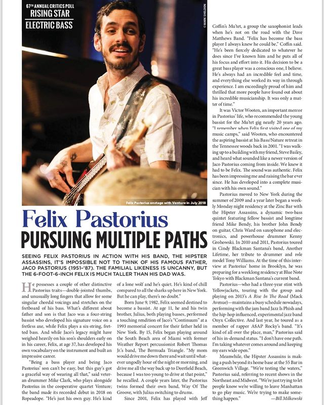 FELIX PASTORIUS & HIPSTER ASSASSINS | Punk Jazz (USA)